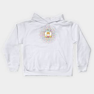 Rainbow Zebra Kids Hoodie